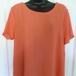 Pleione Women's Top, Size M, Red EUC D5T